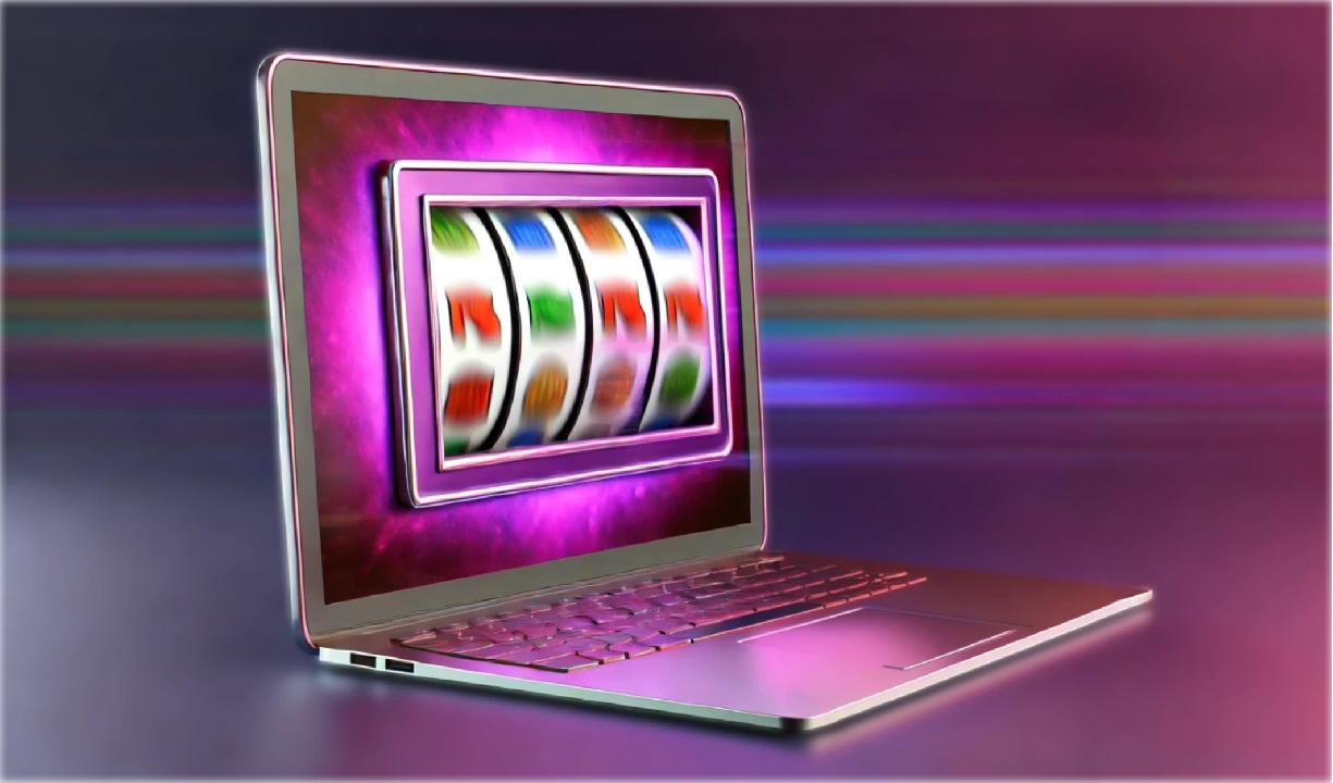 slots spin on a laptop